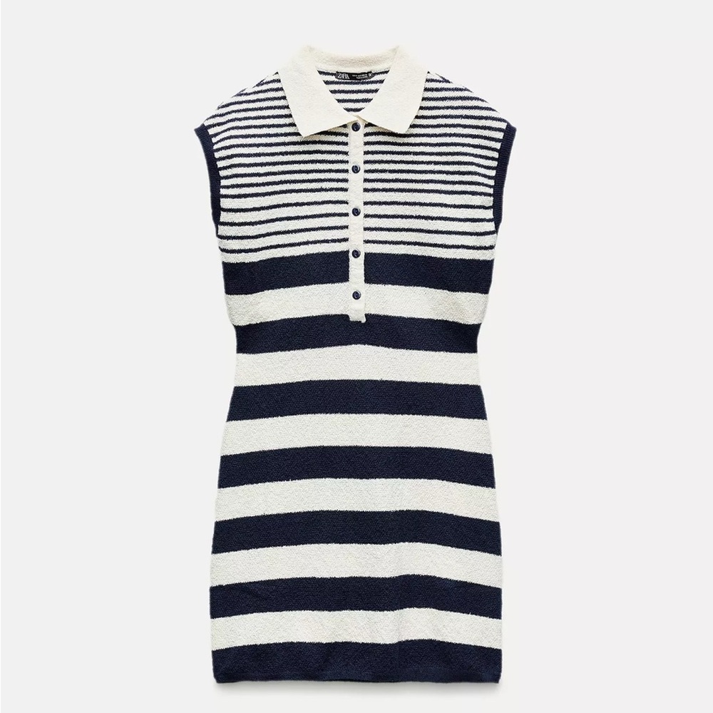 Zara Cutwork Short Dress